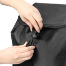 Foldable Shopping Stair Trolley With Triangular Wheels And Removable Waterproof Bag - Black