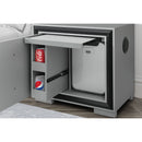 Adelaide - Nightstand With Cooler And Speaker - Grey / Black