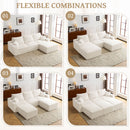 L Shaped Sectional Sofa, Full Compression 3 Seater Cloud Couch With Chaise