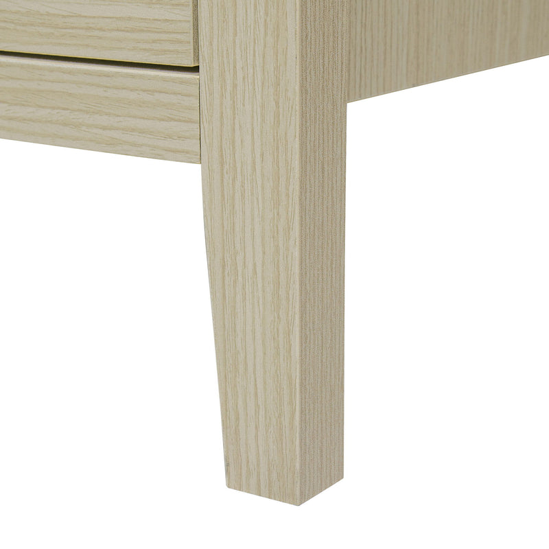 Rattan 2 Door 3 Drawer Cabinet, Suitable For Bedroom - Natural