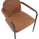 Modern Dining Chair Set With Durable Iron Frame And Comfortable Fabric Upholstery