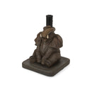 Charming Elephant Umbrella Base With Concrete Design - Gray
