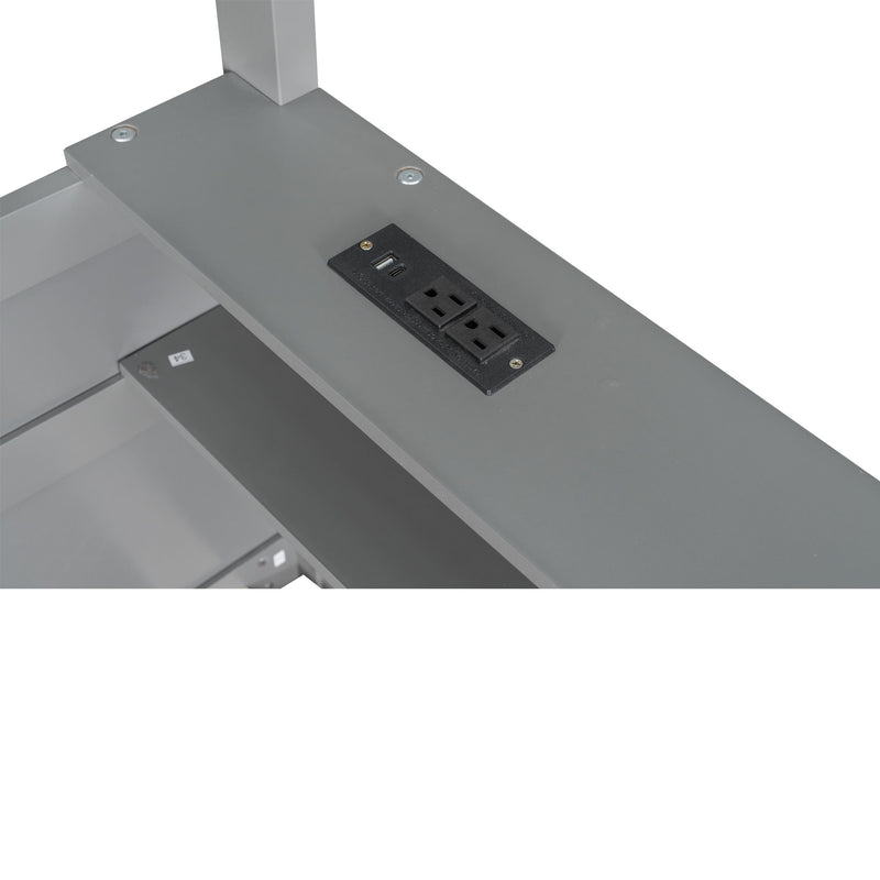 Bunk Bed With Built In Shelves, Storage Box, LED Light And USB Charging Station