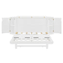 Murphy Bed With Hidden Storage & Modern Woven Design