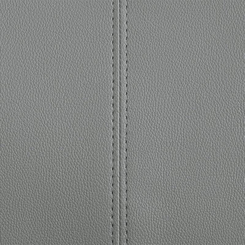 Pagan - Side Chair (Set of 2) - Gray Synthetic Leather & Chrome