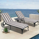 2 Pieces Set Outdoor Lounge Chair Cushion Replacement Patio Furniture Seat