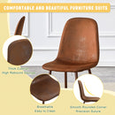 (Set of 4) Backrest AndTransfer Legs Chairs Adding A Touch Of Elegance To Minimalist And Scandinavian Style Homes - Walnut