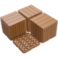 Plastic Interlocking Deck Tiles, Patio Flooring Outdoor Waterproof All Weather Use
