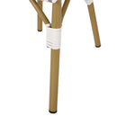 Outdoor Rattan And Aluminum French Bistro Chairs Set