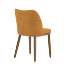 Mid Century Modern Dining Chair With Ergonomic Backrest