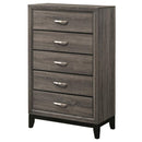Watson - 5-Drawer Bedroom Chest - Gray Oak - Atlantic Fine Furniture Inc