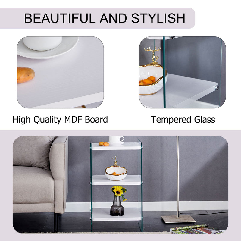 Modern 3 Layer Bedside Cabinet With Storage Function