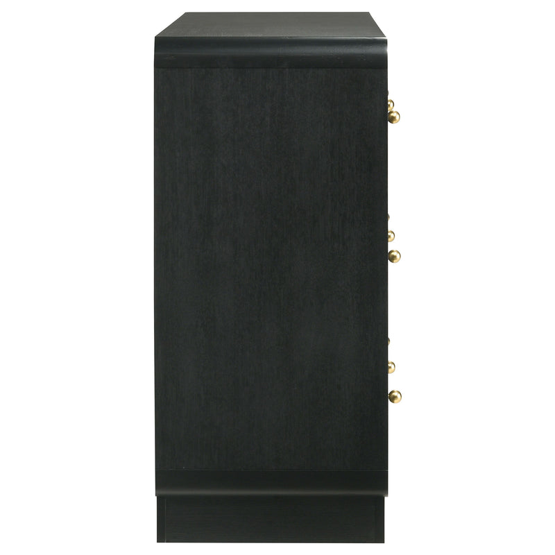 Cavelle - 6-Drawer Dresser Cabinet - Black