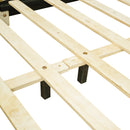 Full Size Upholstered Platform Bed with Cloud-Shaped Headboard and Embedded Light Stripe, Velvet, Beige