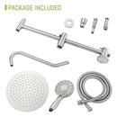 Shower System With 5 Function Rain Hand Shower And Slide Bar Combo