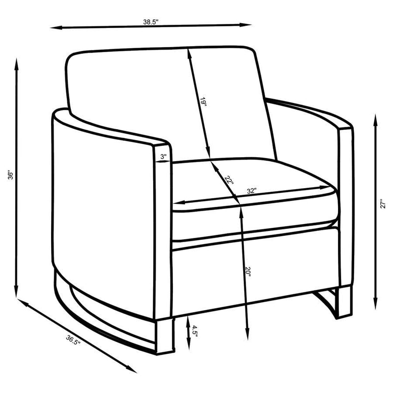 Corliss - Upholstered Arched Arm Sofa Set
