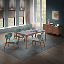 Bevis - Dining Table - Engineered Stone Top & Walnut