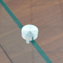 Modern 2 Tier Square Coffee Table, Elegant Marble Pattern