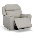Barnett - Power Recliner With Power Headrest & Lumbar - Timber