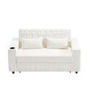 Pull-Out Sofa Bed Convertible Couch With Adjustable Backrest For Living Room