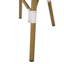 Outdoor Rattan And Aluminum French Bistro Chair Set