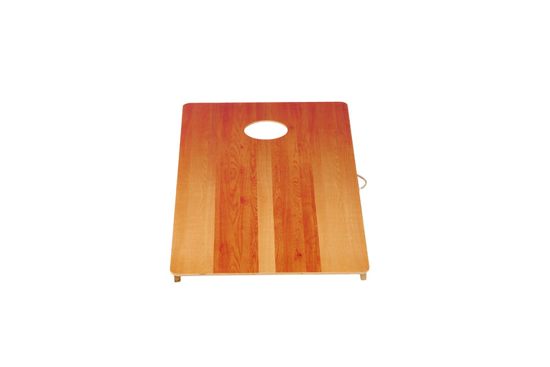 4X2 Ft Large Size Cornhole Board (Set of 2), Outdoor Game Board Set With 8 Bean Bags, Perfect For Lawn, Backyard, Beach, Park - Golden / Light Brown