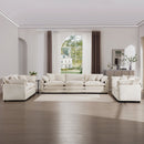 Elegant Corduroy Oversized Sectional Sofa Set With Deep Seats And Flexible Layout