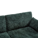 Chenille 2 Seater Sofa With LED Light, USB Charging Port, And Storage Bag
