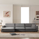 Oversized Sectional L Shaped Cloud Couch With USB Charging Port Cup Holder Deep And Wide Seat Sofa With Chaise Comfy