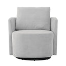 360° Modern Swivel Chair With Upholstered Curved Design