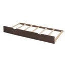 Storage Platform Bed With Pull Out Shelves, Trundle, And 2 Drawers
