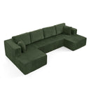 Modern Minimalist U - Shape Modular Sectional Sofa
