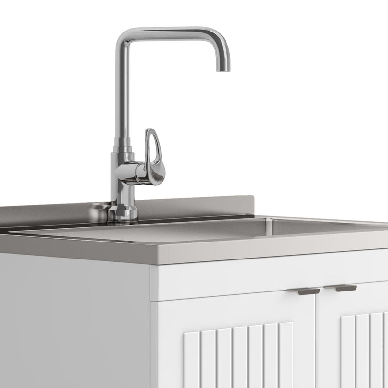 Murphy - Laundry Cabinet & Faucet And Stainless Steel Sink