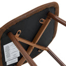 (Set of 4) Backrest AndTransfer Legs Chairs Adding A Touch Of Elegance To Minimalist And Scandinavian Style Homes - Walnut