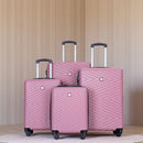 Luggage 4 Piece Lightweight Suitcase With Rotating Wheels With Tsa Lock,