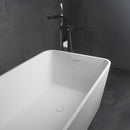 Freestandingn And Solid Surface, Soaking Bathtub For Bathroom - Matte White