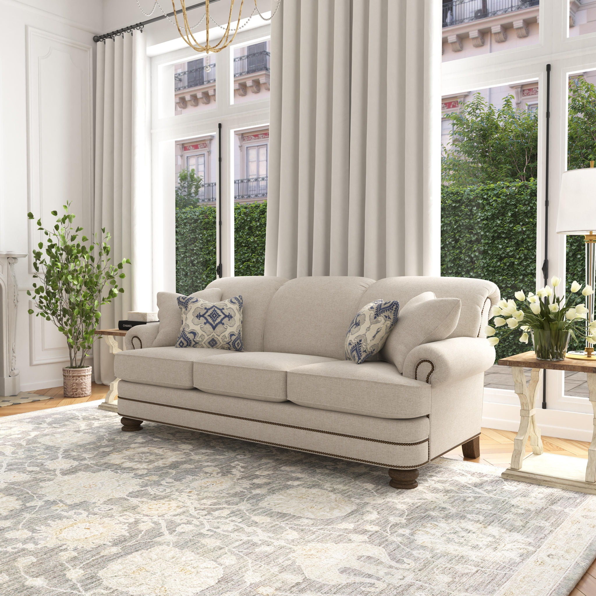 Bay Bridge - Sofa, Nailhead Trim