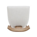 Upholstered Counter Height Bar Stools With Solid Rubber Wood Frame (Set of 2)