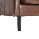 Mid Century Modern Loveseat Sofa With USB Ports, Removable Pillow Cover