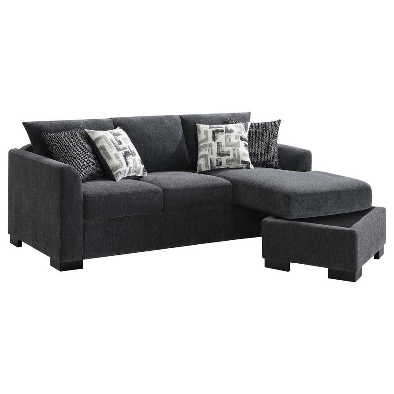 Storey - Upholstered Sleeper Sectional Chaise Sofa