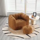 Soft Chenille Bean Bag Chair With High Resilient Foam