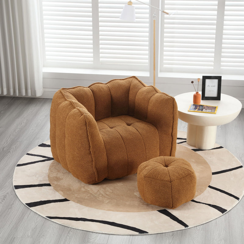 Soft Bean Bag Chair With High Resilient Foam (Chips)