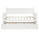 Twin Size Daybed & Twin Size Trundle - White