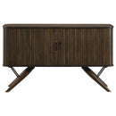Wes - 2 Door Sideboard Buffet Storage Cabinet - Dark Walnut