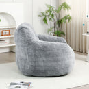 Beanbag Sofa Chair With Armrests Stuffed High Density Foam