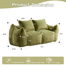 Giant Bean Bag Couch, Ultra Soft Fluffy Loveseat For Living Room
