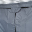 Loft Bed With Desk, Shelves, Power Outlet, LED Light And Wardrobe