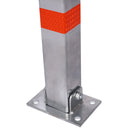 Square Parking Bollard Pole Barrier With Lock For Car Parking Protection And Home Garage Street Decor
