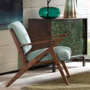 Lounge Chair With Tufted Upholstery And Solid Frame