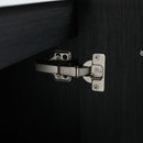 Modern Wall Mounted Bathroom Vanity With Resin Sink And Storage Rack